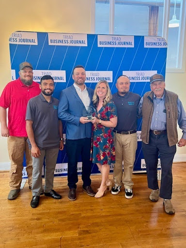Noah's Arc Welding team at the 2024 Triad Business Journal Family Business Awards ceremony